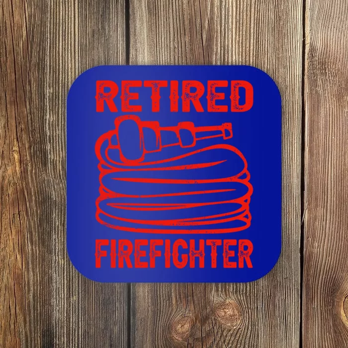 Retired Firefighter Fire Funny Retiret Party Gift Coaster