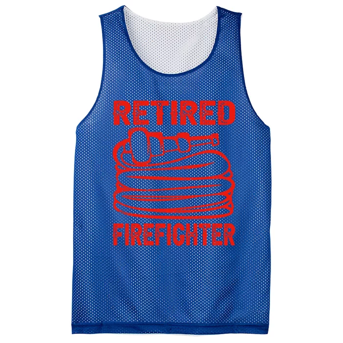 Retired Firefighter Fire Funny Retiret Party Gift Mesh Reversible Basketball Jersey Tank