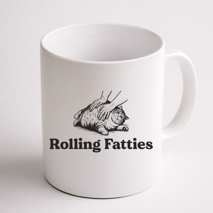 Rolling Fatties Funny Cat Lover Front & Back Coffee Mug