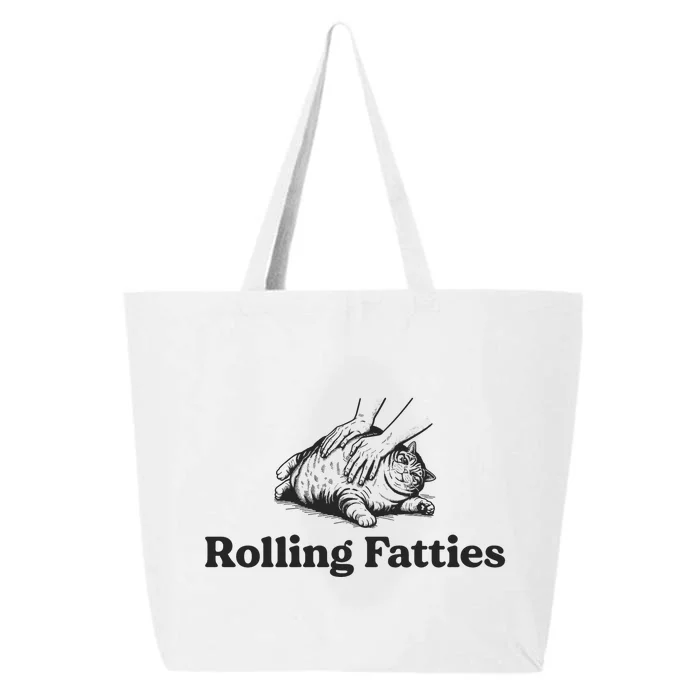 Rolling Fatties Funny Cat Lover 25L Jumbo Tote