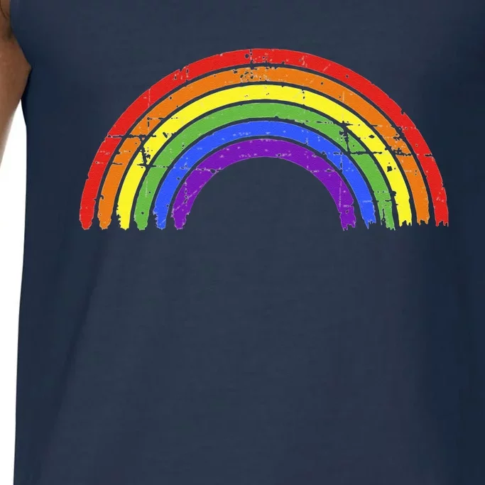 Rainbow Flag For LGBTQ+ Pride Month Awareness Comfort Colors® Tank Top