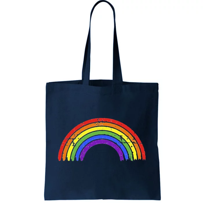 Rainbow Flag For LGBTQ+ Pride Month Awareness Tote Bag