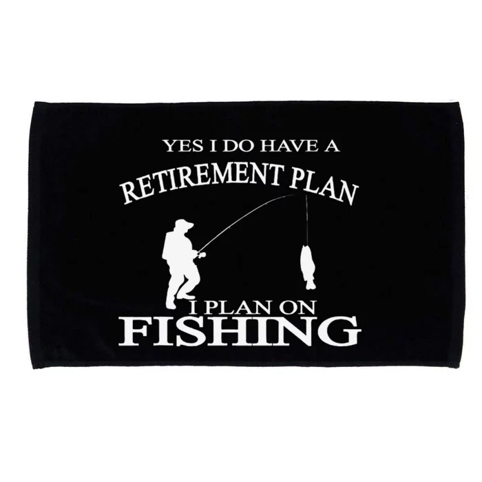 Retirement Funny Fishing Retired Fisherman Microfiber Hand Towel