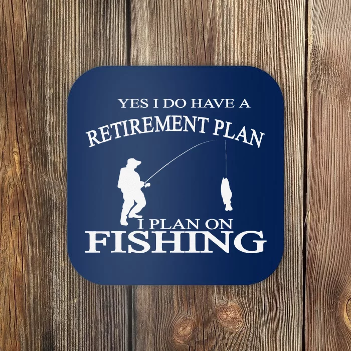 Retirement Funny Fishing Retired Fisherman Coaster