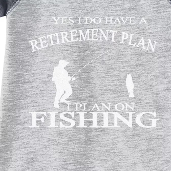 Retirement Funny Fishing Retired Fisherman Infant Baby Jersey Bodysuit