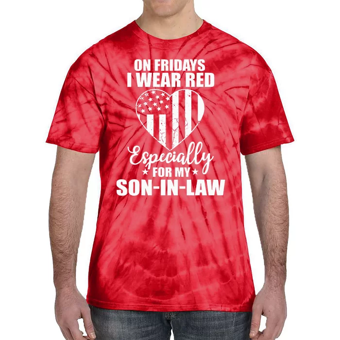 Red Friday For My Son In Law Military Troops Deployed Wear Tie-Dye T-Shirt