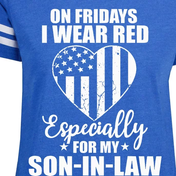 Red Friday For My Son In Law Military Troops Deployed Wear Enza Ladies Jersey Football T-Shirt