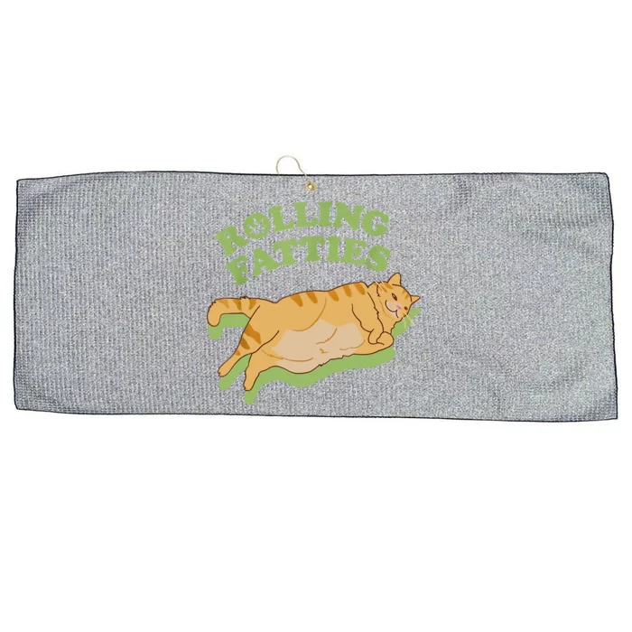 Rolling Fatties Funny Weed Cat Marijuana Large Microfiber Waffle Golf Towel