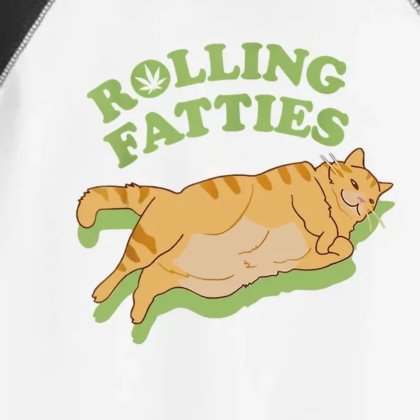 Rolling Fatties Funny Weed Cat Marijuana Toddler Fine Jersey T-Shirt