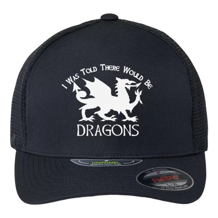 Renaissance Fair Faire Festival Medieval Theme Knight Dragon Flexfit Unipanel Trucker Cap