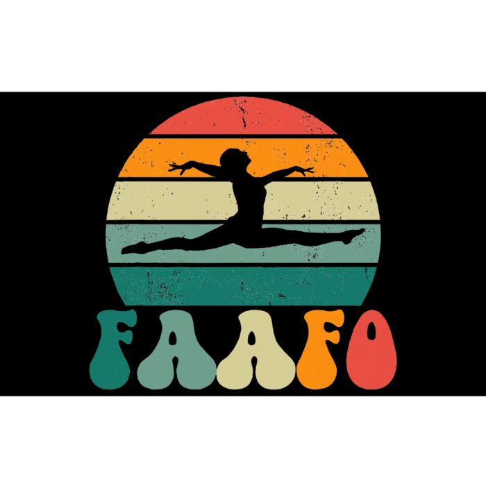 Retro Faafo Gymnastics Gymnast Bumper Sticker