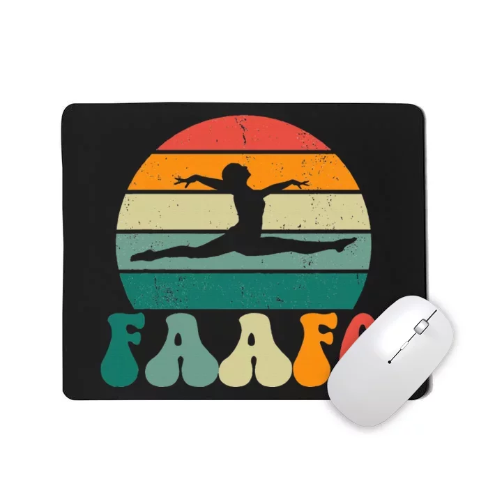 Retro Faafo Gymnastics Gymnast Mousepad