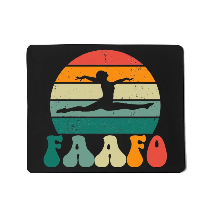 Retro Faafo Gymnastics Gymnast Mousepad