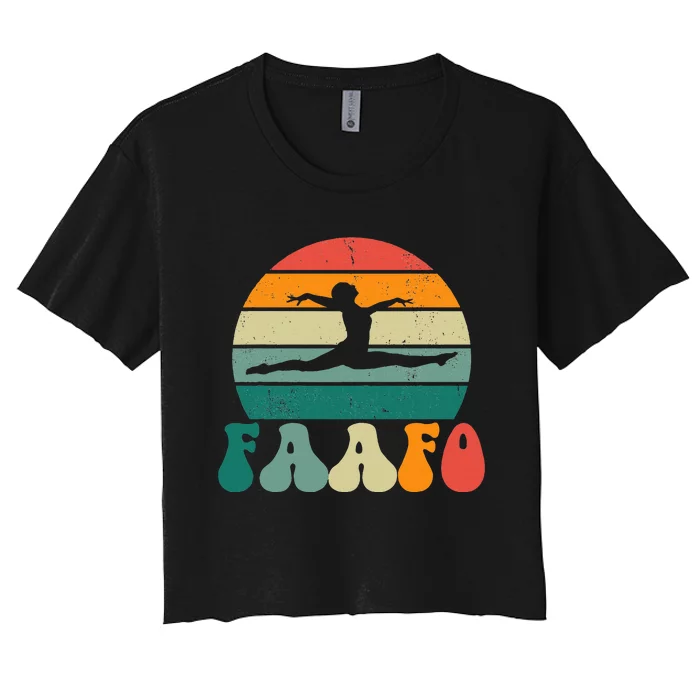 Retro Faafo Gymnastics Gymnast Women's Crop Top Tee