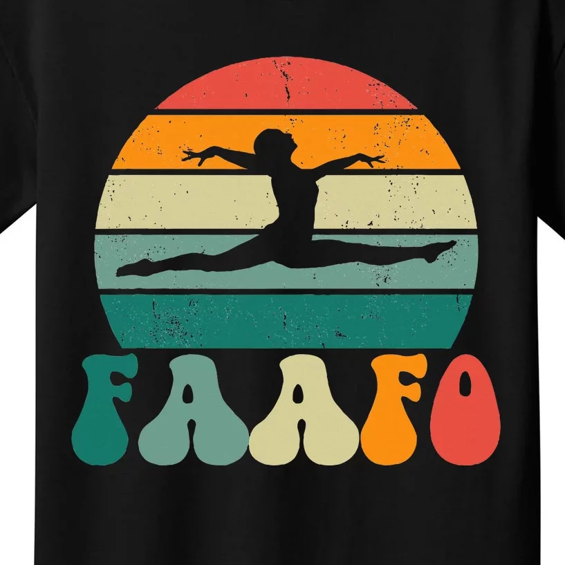 Retro Faafo Gymnastics Gymnast Kids T-Shirt