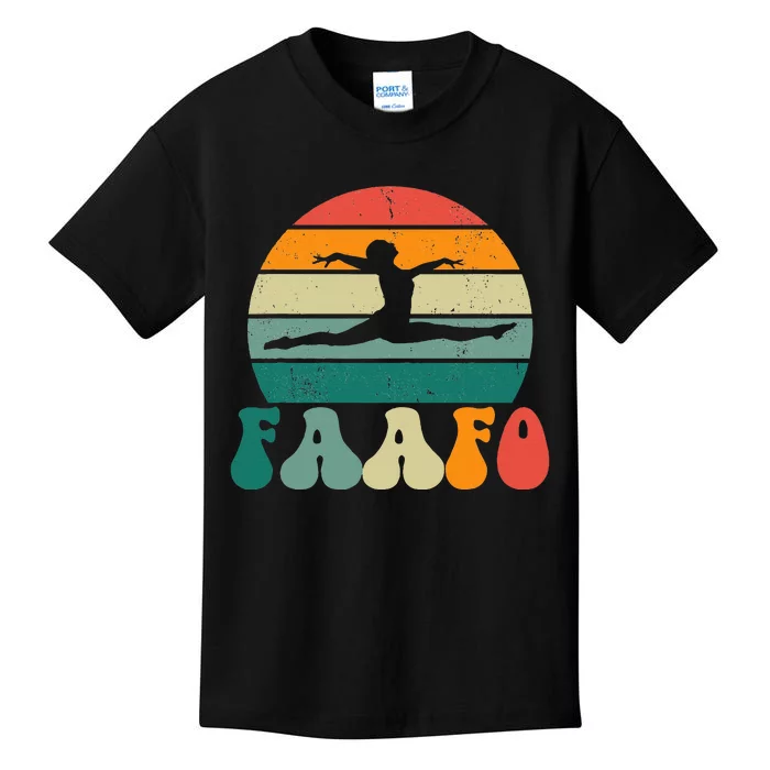 Retro Faafo Gymnastics Gymnast Kids T-Shirt