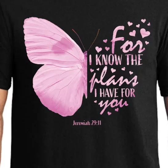 Religious Funny Gift Mom Christian Bible Verse Butterfly Gift Pajama Set