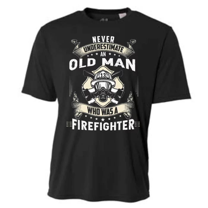 Retired Firefighter Gifts Retired Firefighter Cooling Performance Crew T-Shirt