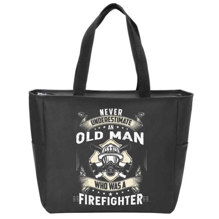 Retired Firefighter Gifts Retired Firefighter Zip Tote Bag