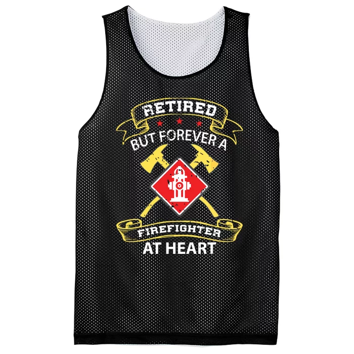 Retired Firefighter Gift Fireman Retirement Firefighter Mesh Reversible Basketball Jersey Tank