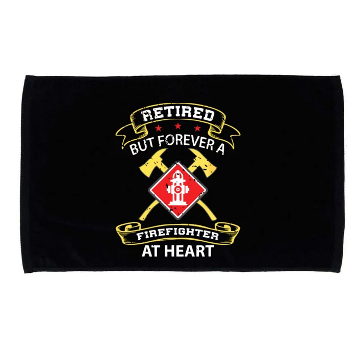 Retired Firefighter Gift Fireman Retirement Firefighter Microfiber Hand Towel