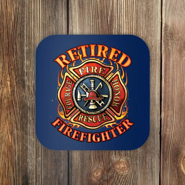 Retired Firefighter Gift Fireman Retirement Party Gift Coaster