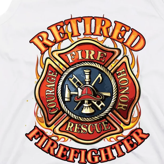 Retired Firefighter Gift Fireman Retirement Party Gift Tank Top