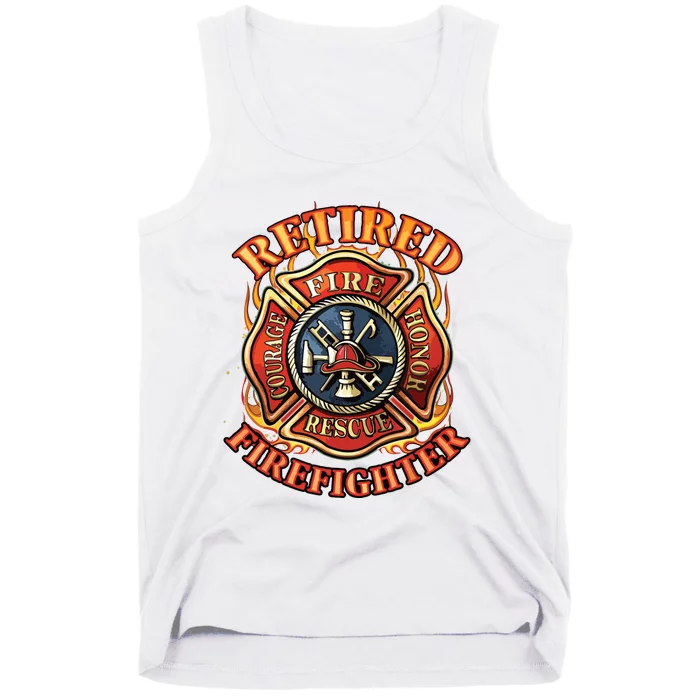 Retired Firefighter Gift Fireman Retirement Party Gift Tank Top