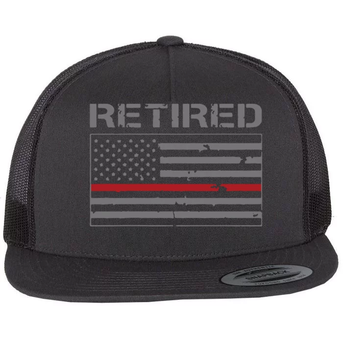 Retired Firefighter Gifts Firefighter Retirement Gifts Flat Bill Trucker Hat