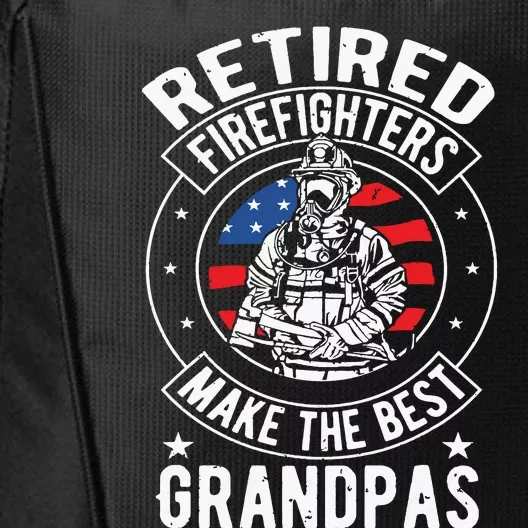 Retired Firefighter Grandpa Fireman Retirement Gift City Backpack