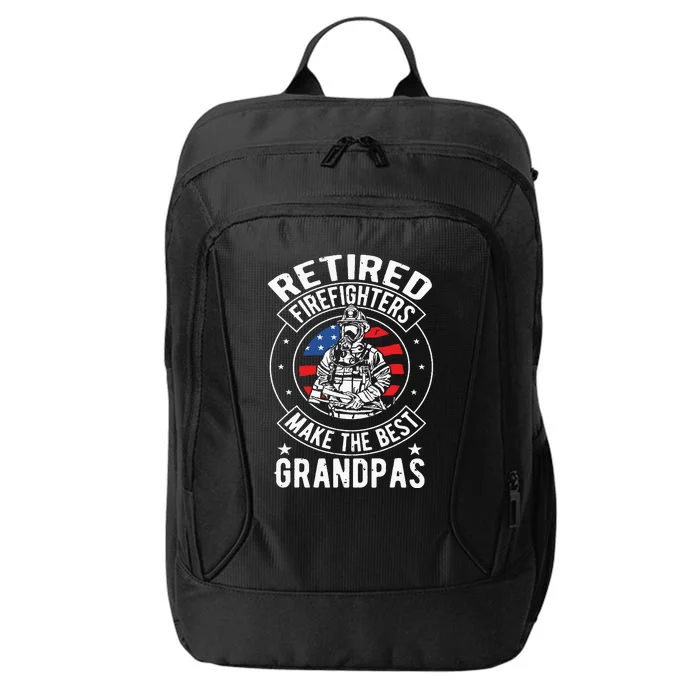 Retired Firefighter Grandpa Fireman Retirement Gift City Backpack