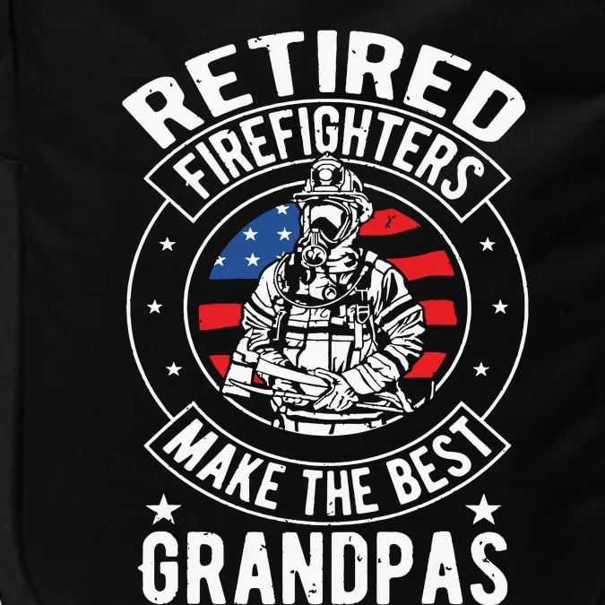 Retired Firefighter Grandpa Fireman Retirement Gift Impact Tech Backpack