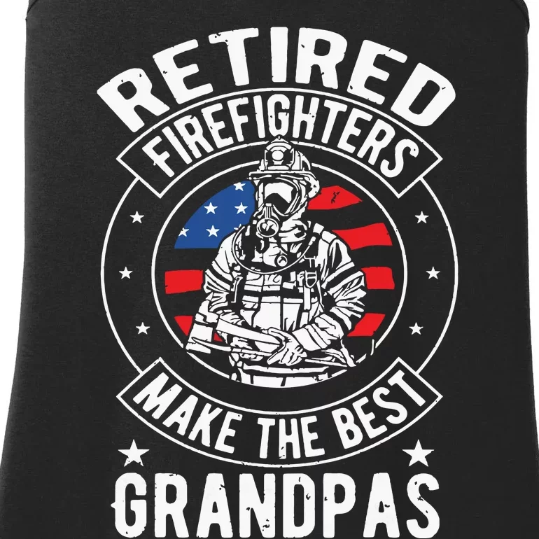 Retired Firefighter Grandpa Fireman Retirement Gift Ladies Essential Tank