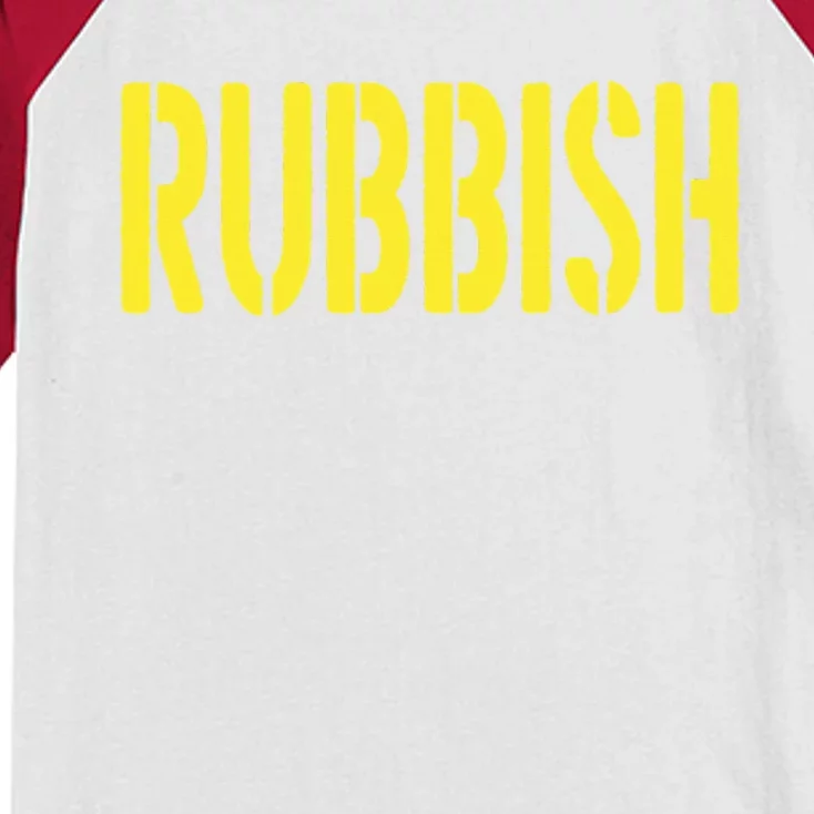 Rubbish funny gamer lover Kids Colorblock Raglan Jersey