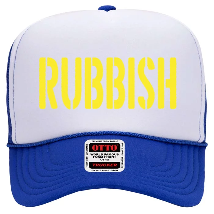 Rubbish funny gamer lover High Crown Mesh Trucker Hat