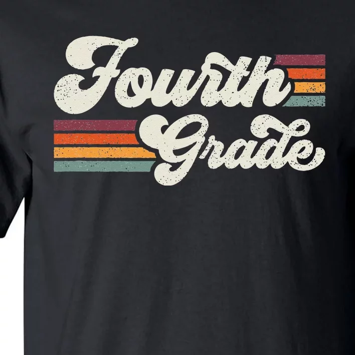 Retro Fourth Grade Teacher Back To School Tall T-Shirt