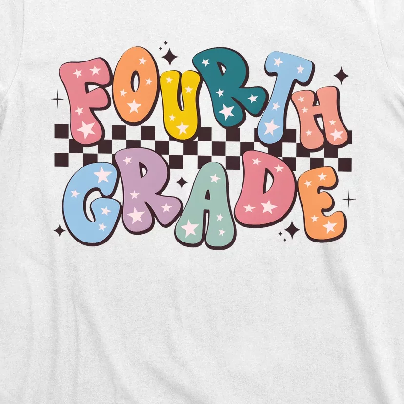 Retro Fourth Grade For Teacher Student T-Shirt