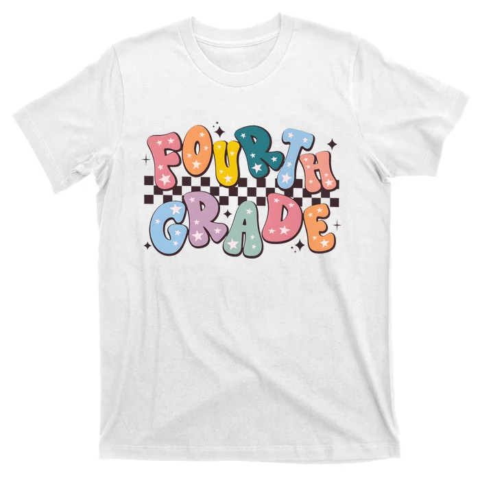 Retro Fourth Grade For Teacher Student T-Shirt