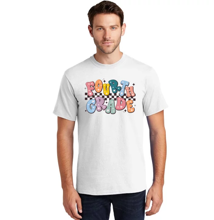 Retro Fourth Grade For Teacher Student Tall T-Shirt