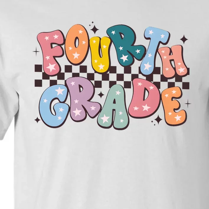 Retro Fourth Grade For Teacher Student Tall T-Shirt