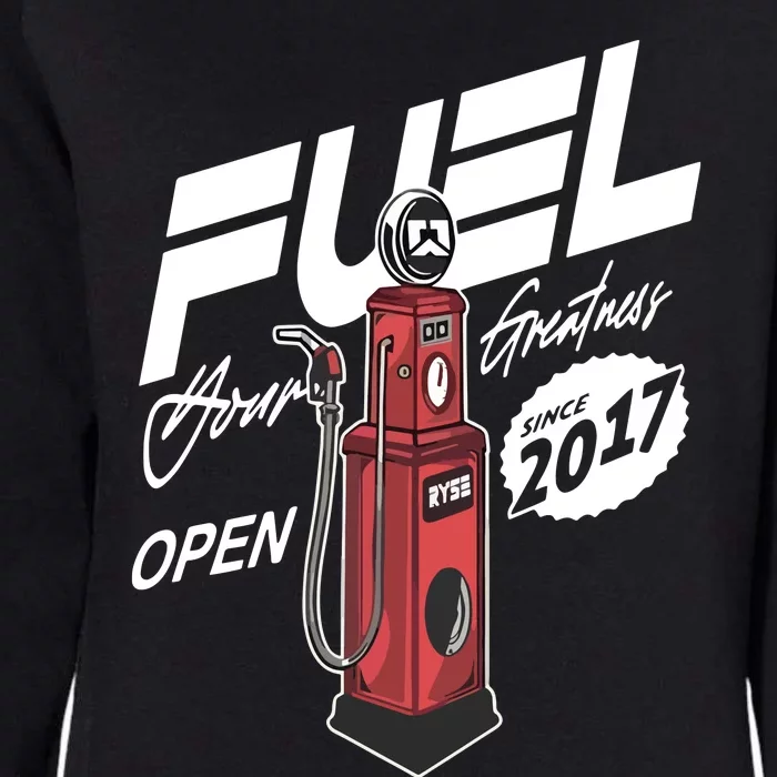 Ryse Fuel Gas Pump Womens California Wash Sweatshirt