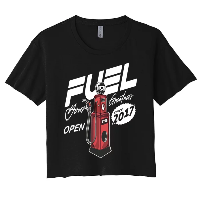 Ryse Fuel Gas Pump Women's Crop Top Tee