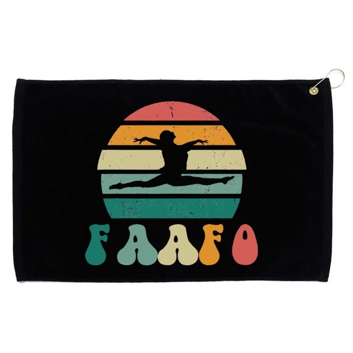 Retro Faafo Gymnastics Gymnast Grommeted Golf Towel