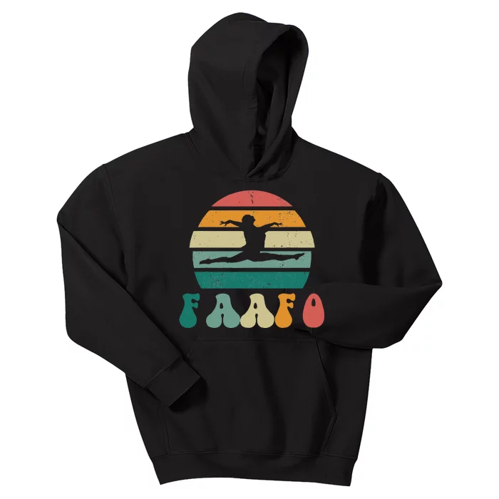 Retro Faafo Gymnastics Gymnast Kids Hoodie