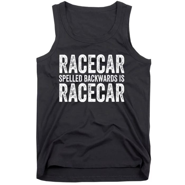 Racecar for Gift Mechanic Fast Race Car Racing Funny Tank Top