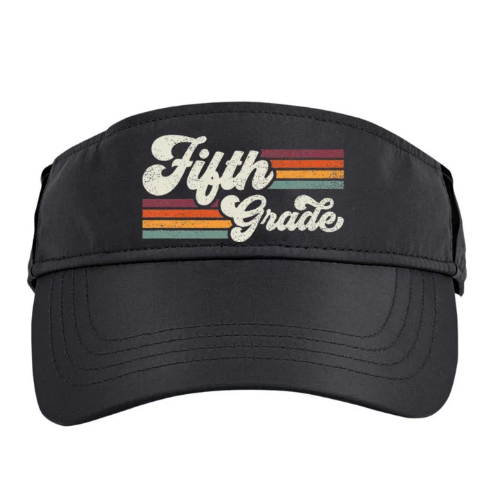 Retro Fifth Grade Teacher Back To School Adult Drive Performance Visor