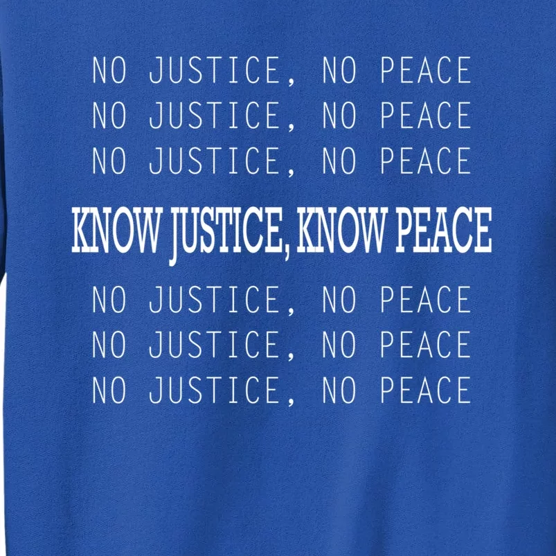 Raised Fist Great Gift Stop Police Brutality Great Gift No Justice No Peace Gift Sweatshirt