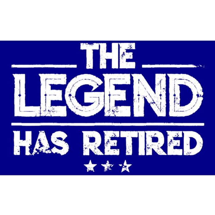 Retiret Funny Gift The Legend Has Retired Gift Cute Gift Bumper Sticker