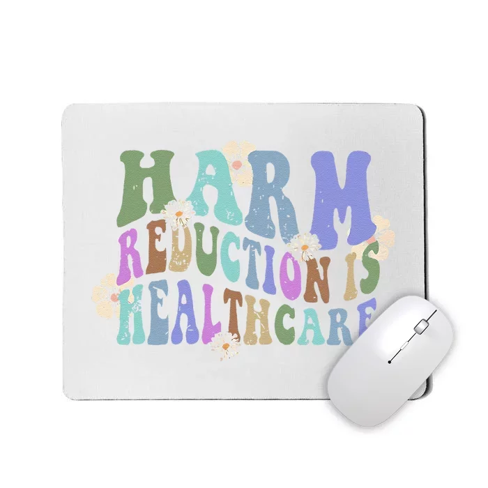 Retro Flower Harm Reduction Healthcare Overdose Awareness Mousepad