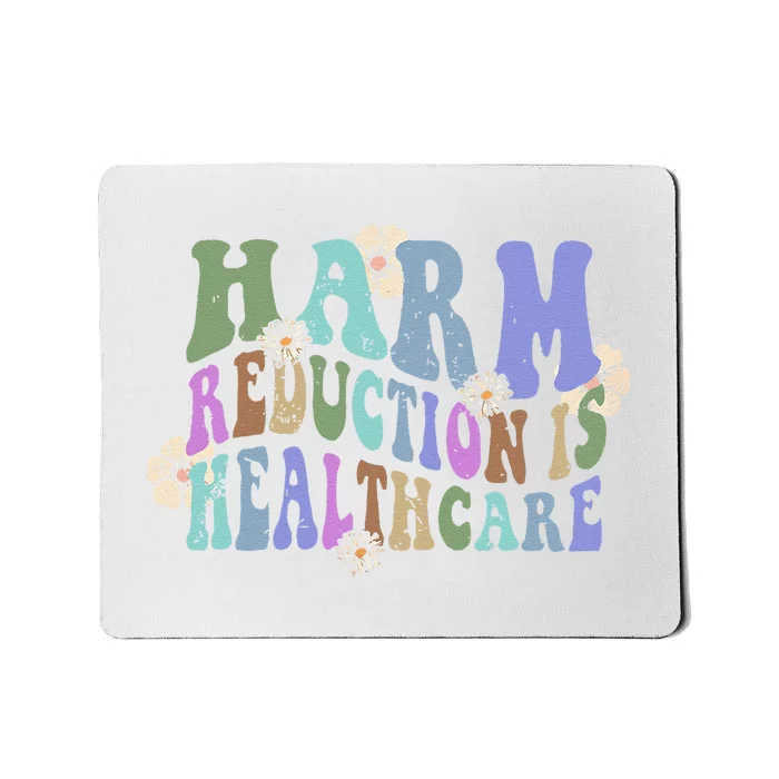 Retro Flower Harm Reduction Healthcare Overdose Awareness Mousepad